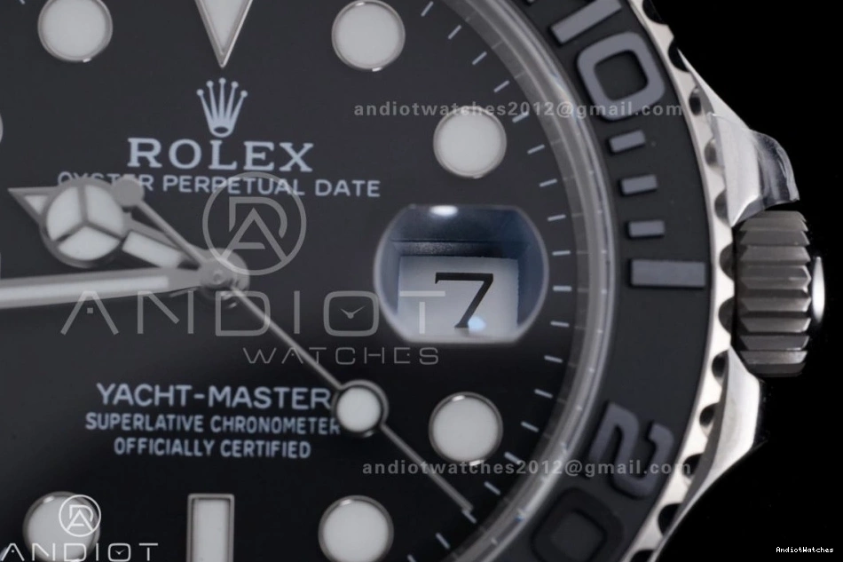 SH Titanium Edition Titanium 1:1 1206 On Yacht-Master EyeCatching 226627 Dial Clean Bracelet Best Black 0805